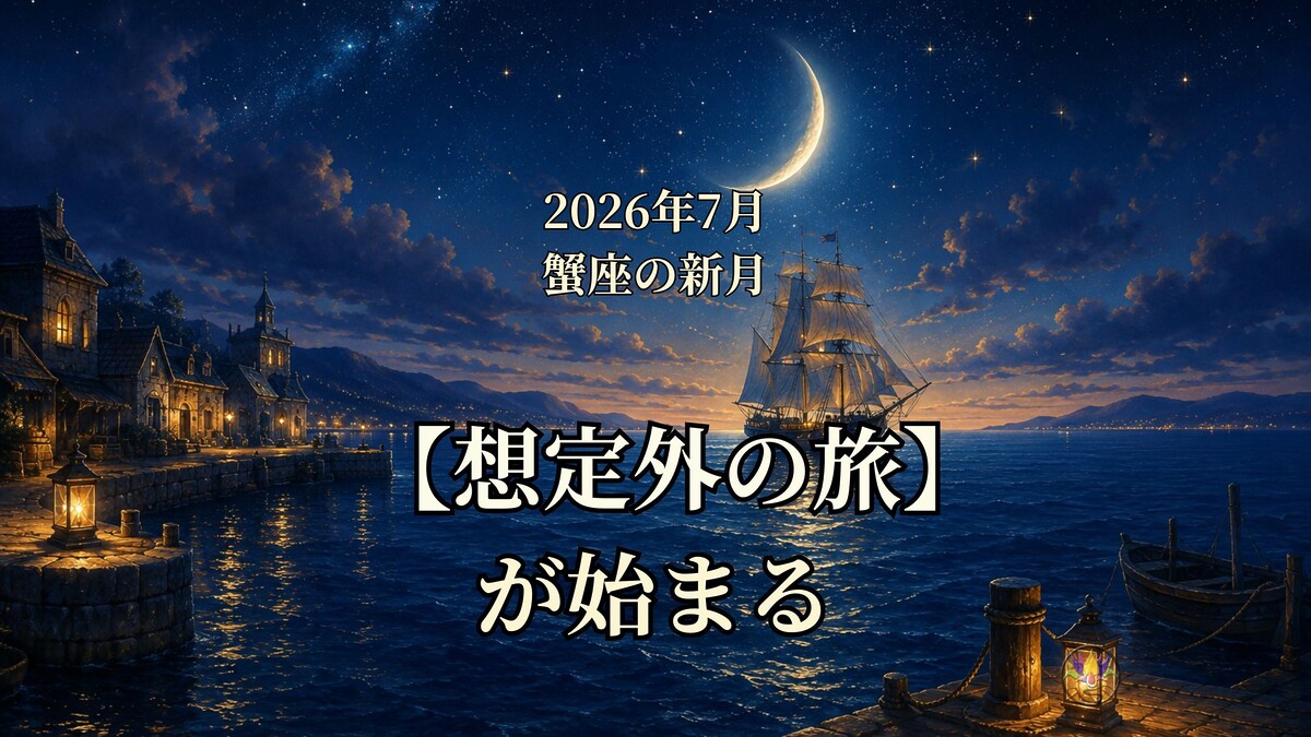 2026年7月の蟹座の新月は想定外の旅の始まり
